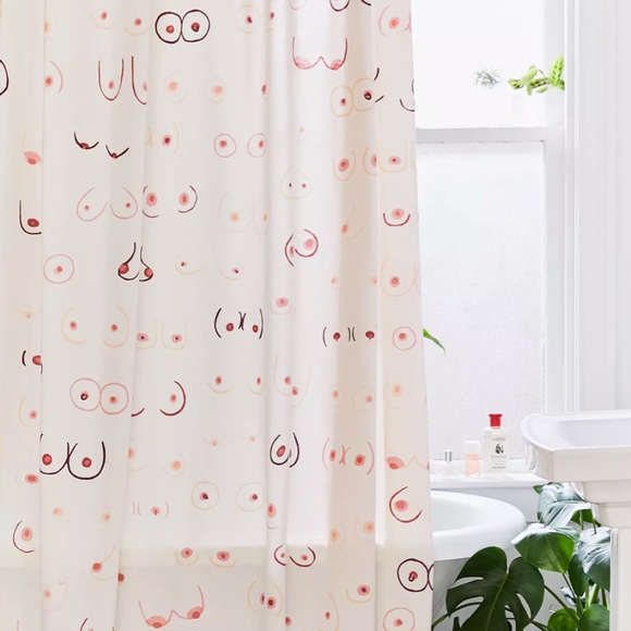 Female Form Pattern Shower Curtain - Picture 2 of 2